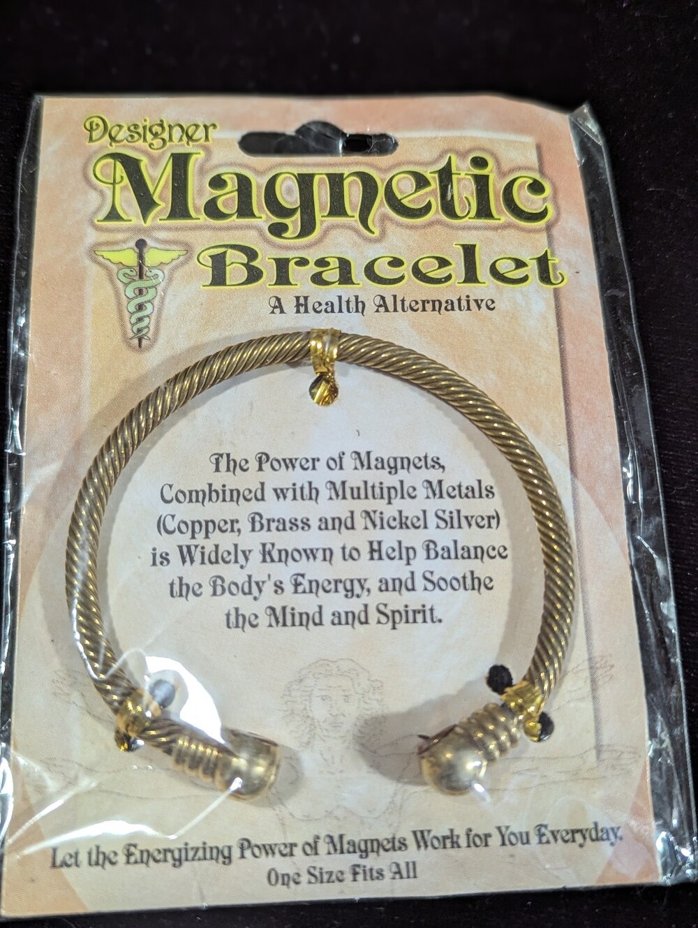 Magnetic Bracelet - Copper Brass Nickel Silver Helps Balance the Body's Energy.